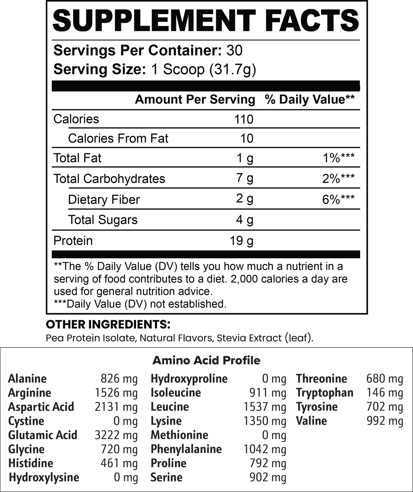 Vegan Pea Protein Isolate (Chocolate)