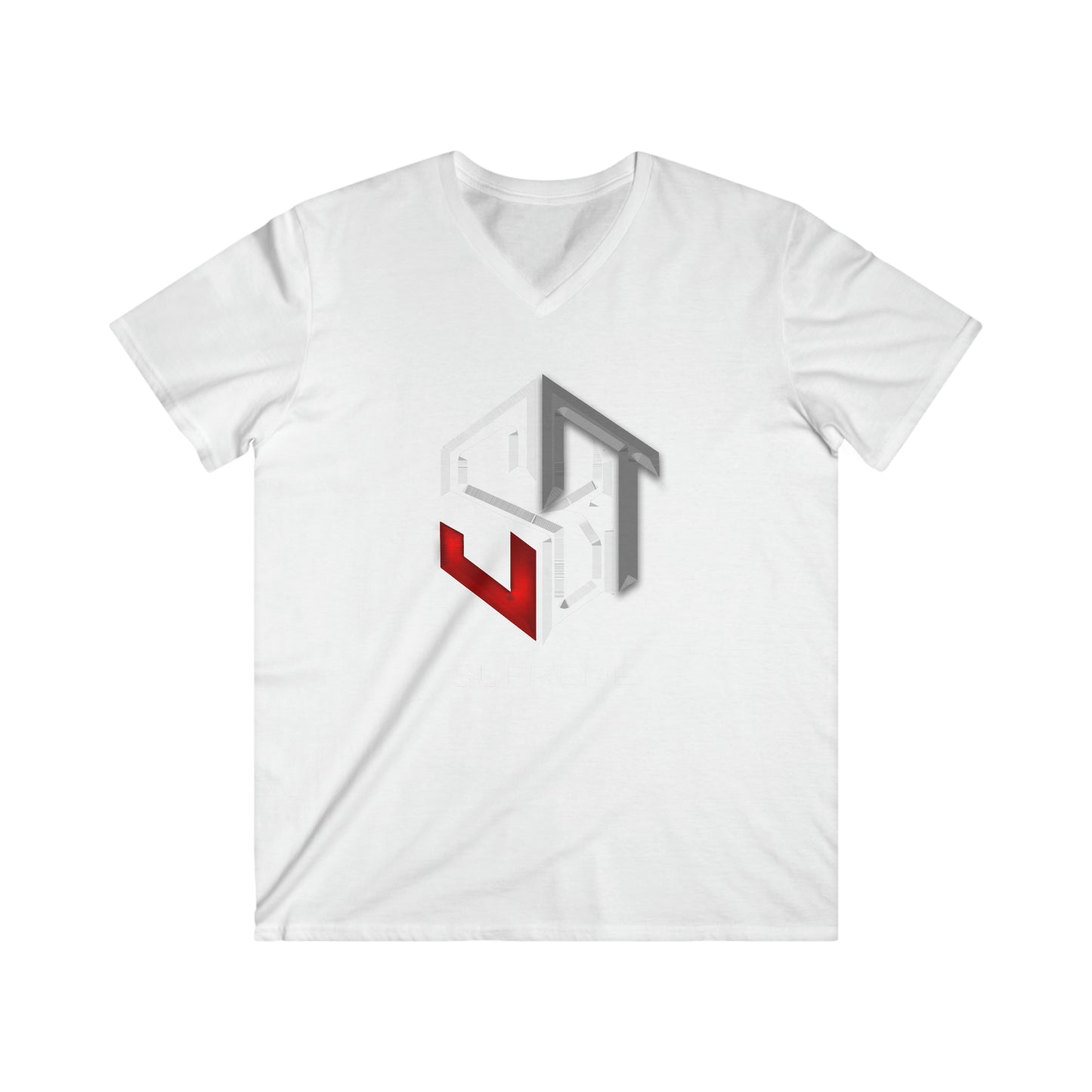 Men's Fitted V-Neck Short Sleeve Tee